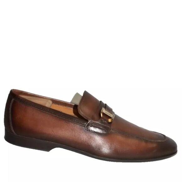 Magnanni Raso II Midbrown Buckle Strap Loafers Size 11 M 25742 DD472 main image 6